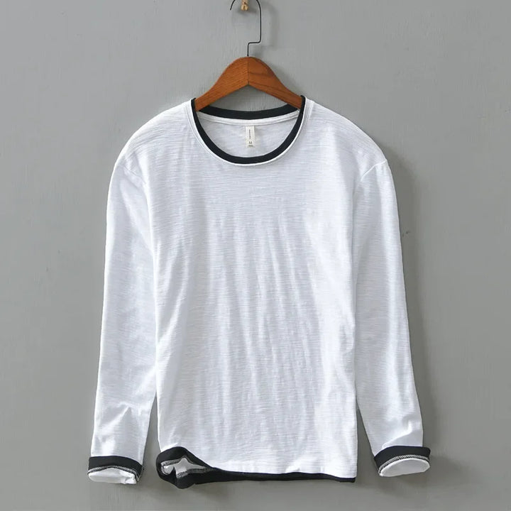 Black Nightfall men's vintage long sleeve shirt. Relaxed fit button-down, perfect for casual style.