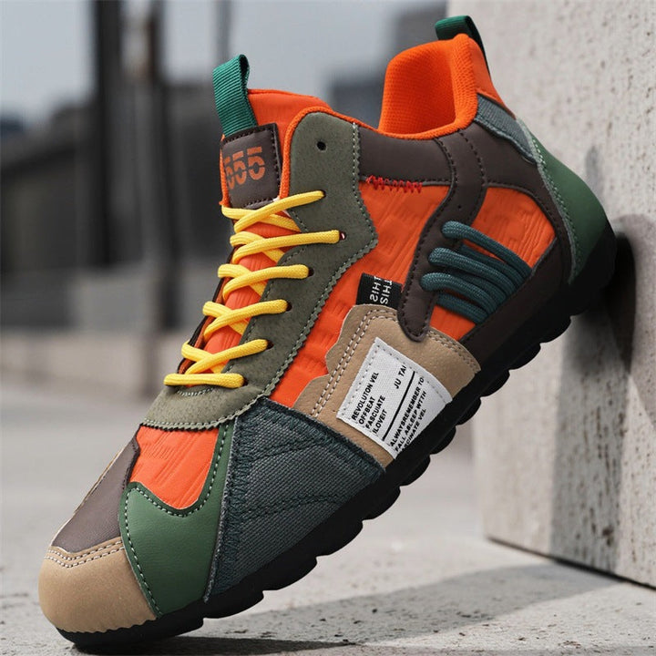Men's Orbital Nexus Urban Explorer sneakers, rugged design for comfortable city adventures & streetwear.