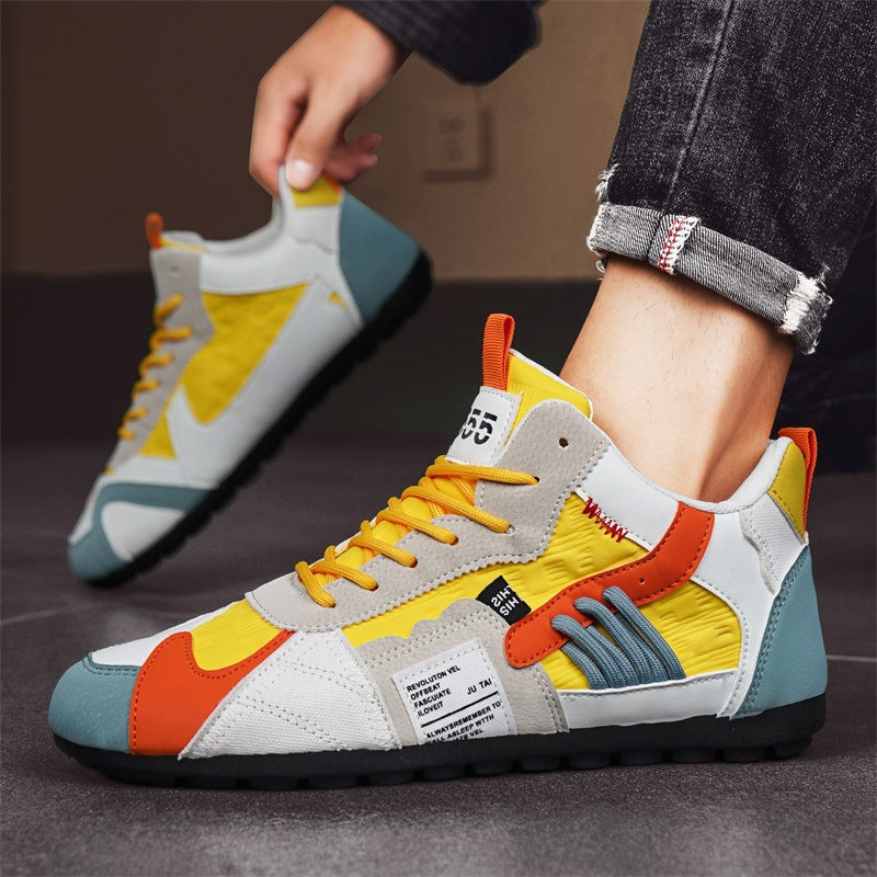 Back view: Men's Orbital Nexus casual sneakers, modern rugged design for comfortable urban streetwear.