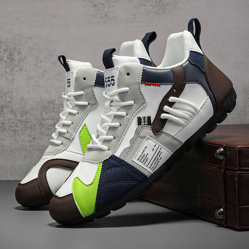 Top-down: Men's Orbital Nexus athletic footwear, explorer style, comfortable for dynamic urban exploration.