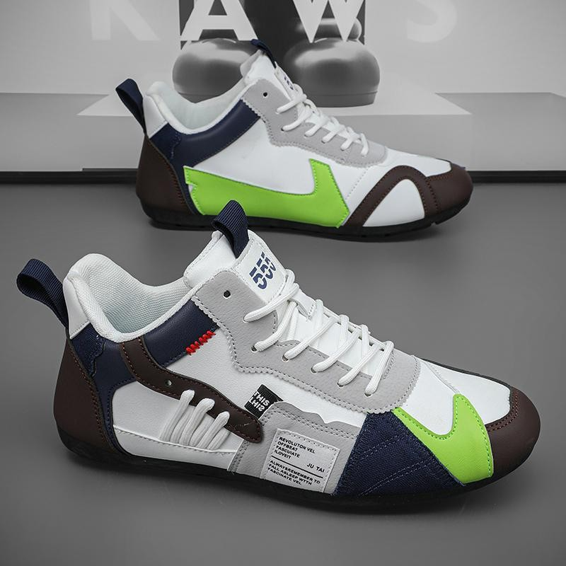 Men's Orbital Nexus streetwear sneakers completing a stylish urban fashion outfit for men.