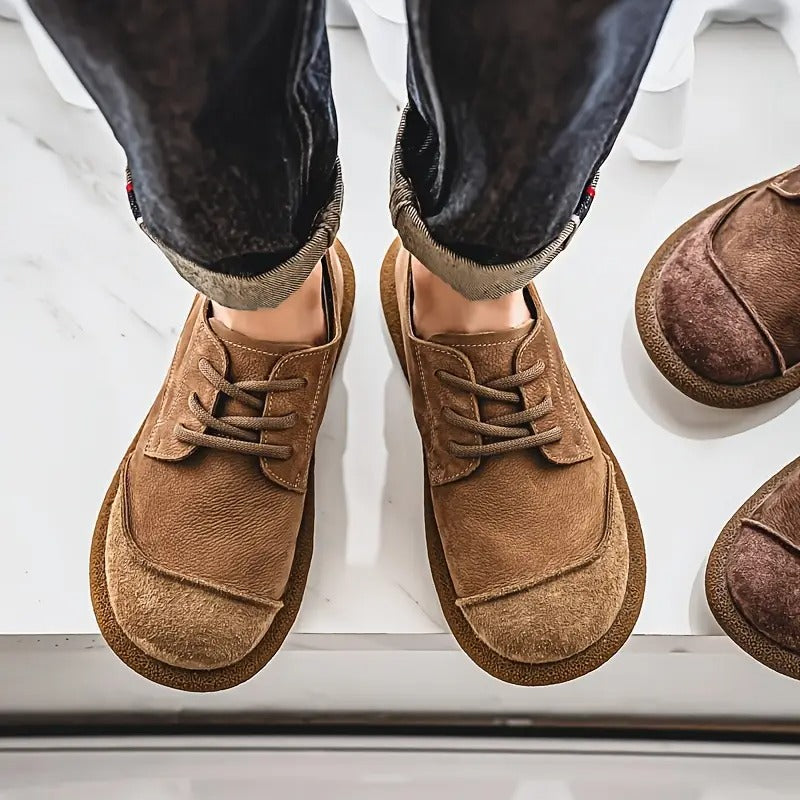 Premium men's comfort footwear, orthopedic design providing all-day support.