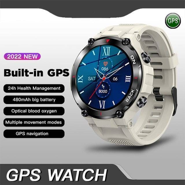 Men's health monitor smartwatch showcasing sleep tracking analysis on its high-resolution screen.
