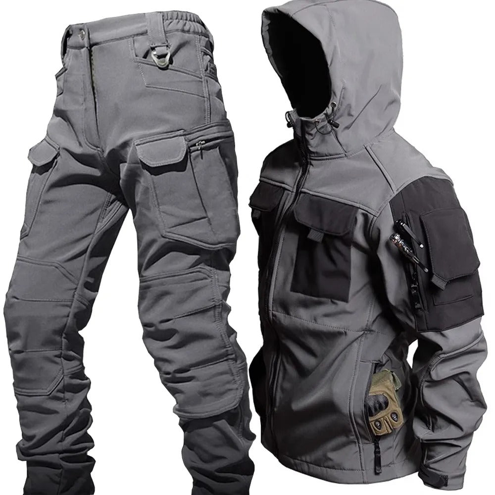 Men's versatile performance outdoor set with multi-pocket design, ideal for hiking, trekking, and active trails.