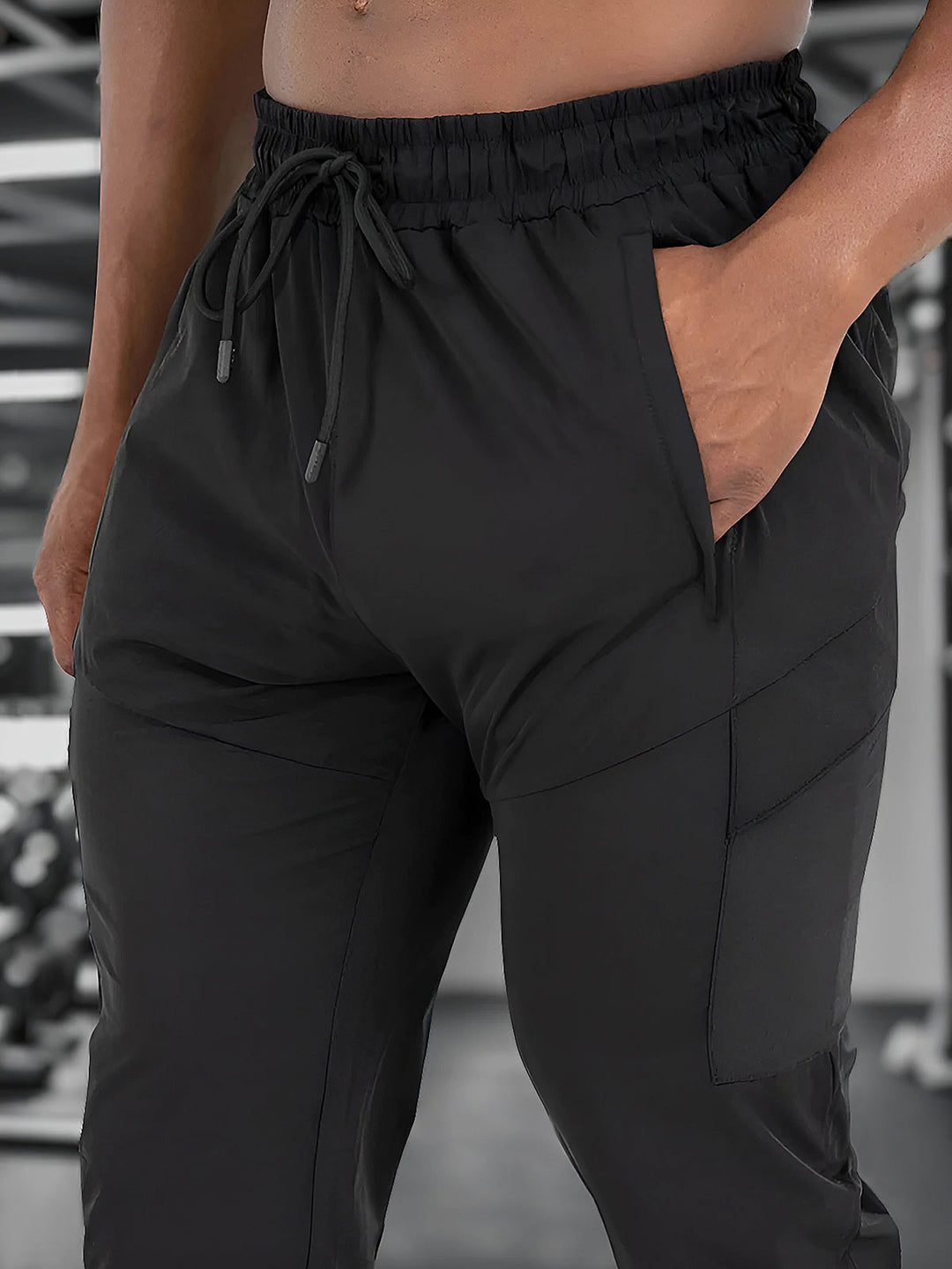 Men's training joggers with stretch fabric, engineered for peak performance and durability.
