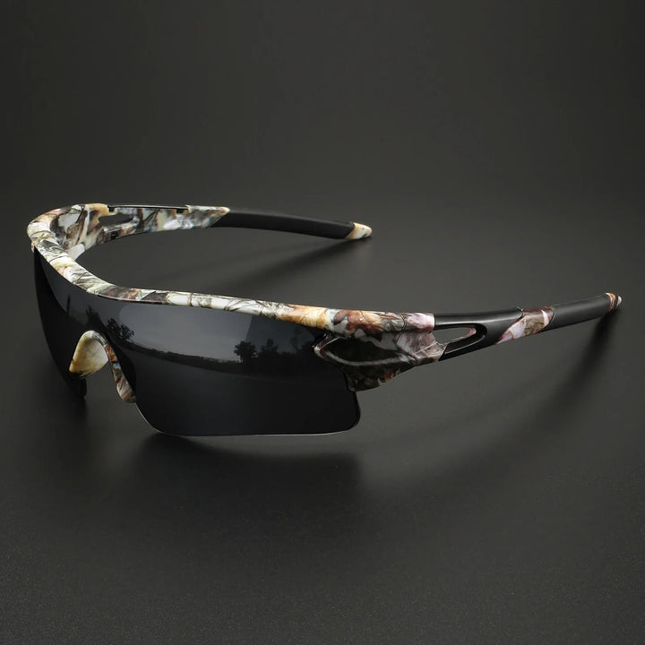 Men's performance sport sunglasses for UV protection & glare reduction, ideal for active lifestyles.