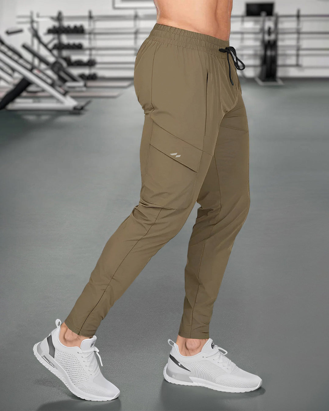 Men's Performance Tapered Joggers, quick-dry stretch fabric for athletic & casual wear.