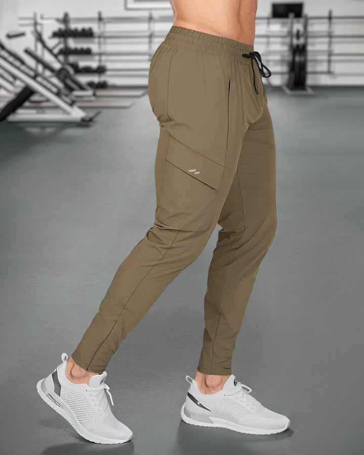 Men's Performance Tapered Joggers, quick-dry stretch fabric for athletic & casual wear.