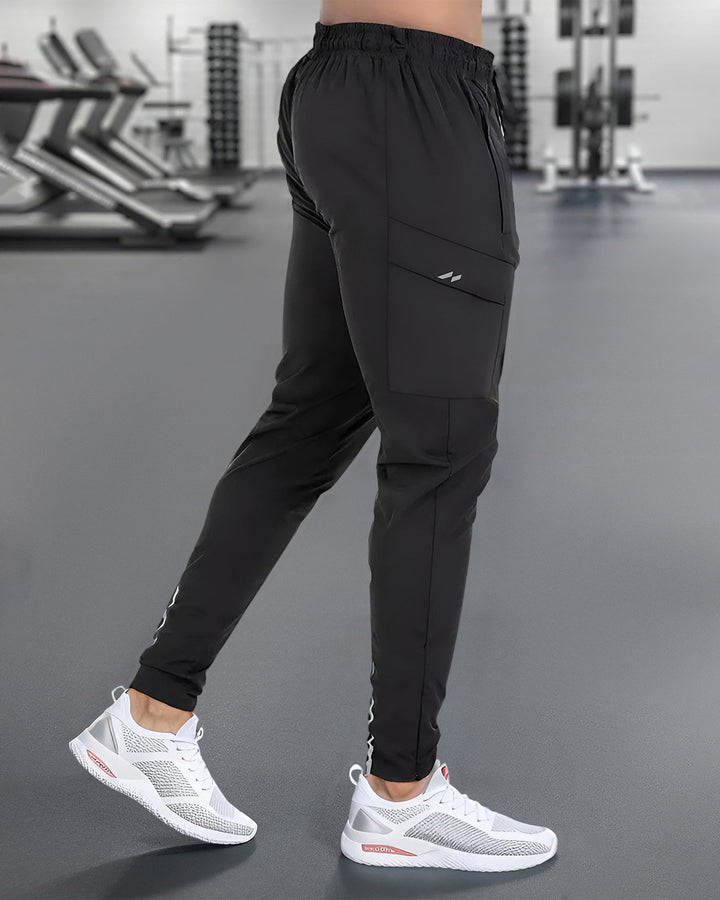 Stylish men's performance joggers, versatile active bottoms with a modern tapered fit.