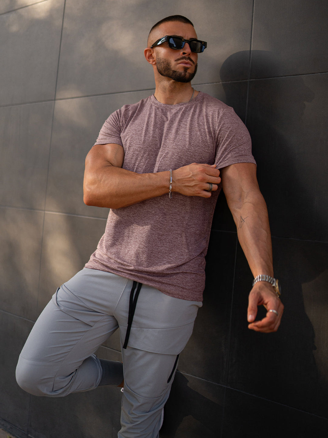 Comfortable men's performance tee, modern fit for active and casual style.