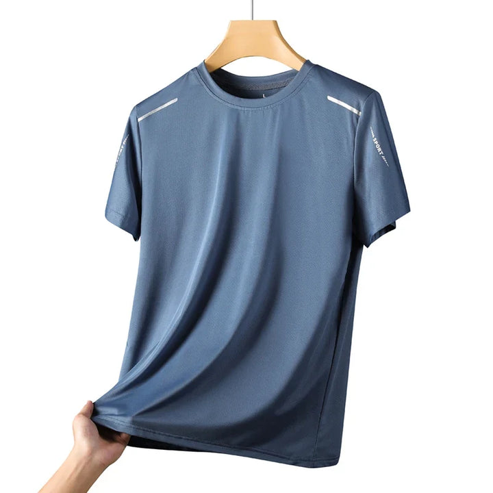 Sweat-wicking Men's Velocity Tech Tee, perfect activewear for running, gym training, and performance.