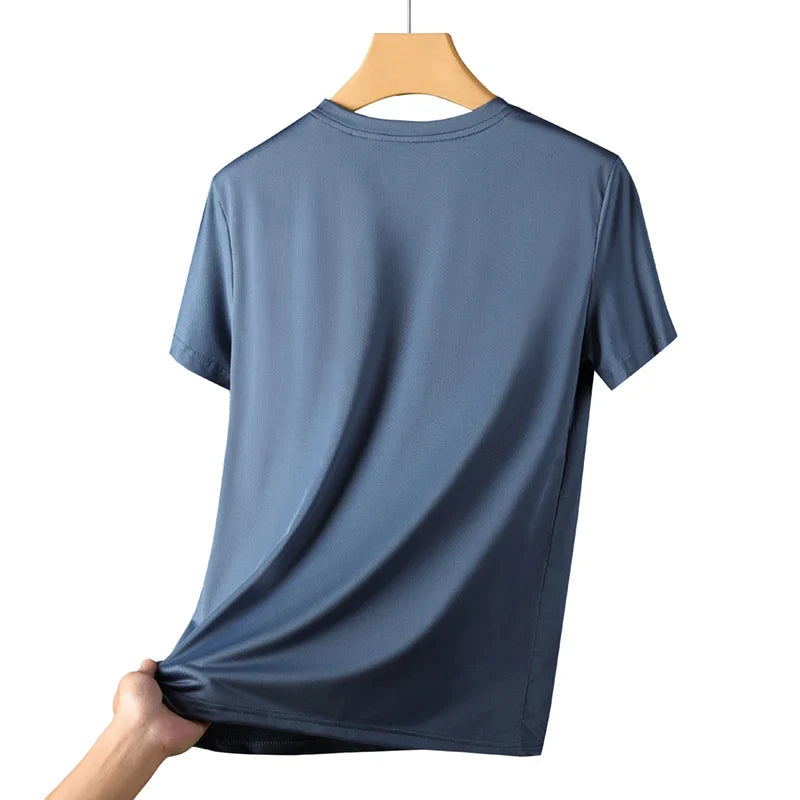 Comfortable, sweat-wicking Men's Performance Tech Tee. Ideal activewear shirt for intense workouts.