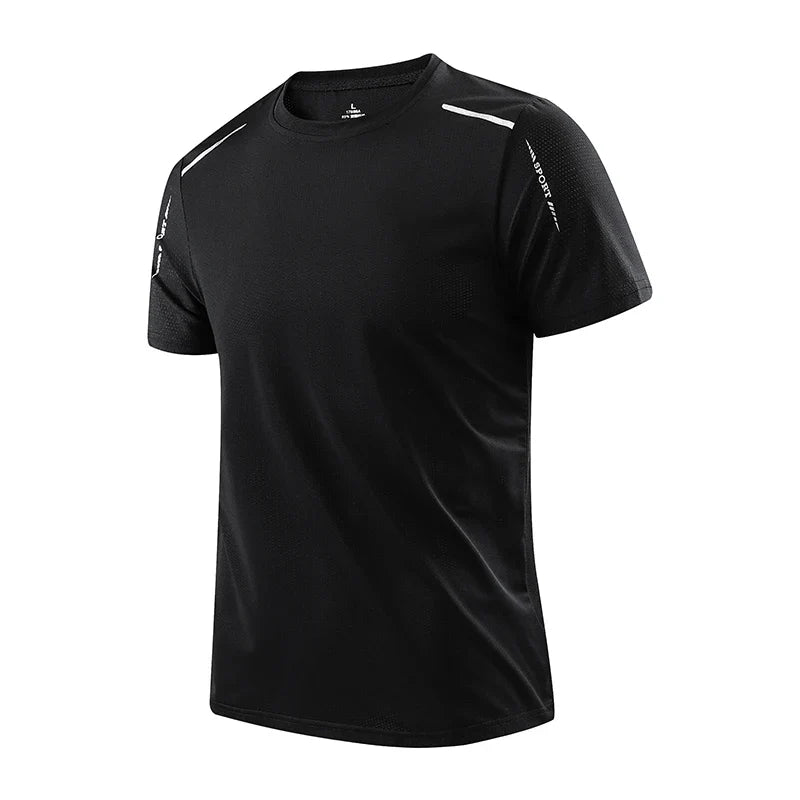 Versatile Men's Performance Velocity Tech Tee. Athletic activewear for running, training, and gym workouts.