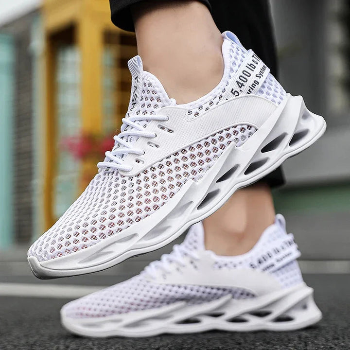 Phantom Camo lightweight mesh sneakers for men, ergonomic design for ultimate running comfort.