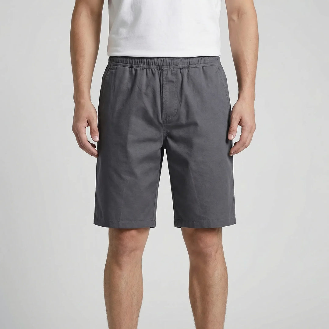 Streetwear-inspired plus size men's shorts, comfortable and versatile for summer casual wear.