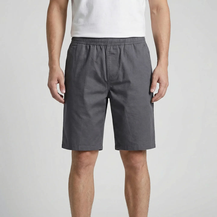 Streetwear-inspired plus size men's shorts, comfortable and versatile for summer casual wear.