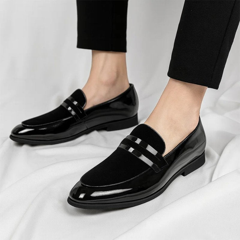 High-quality men's slip-on penny loafers, combining formal appeal with casual comfort.