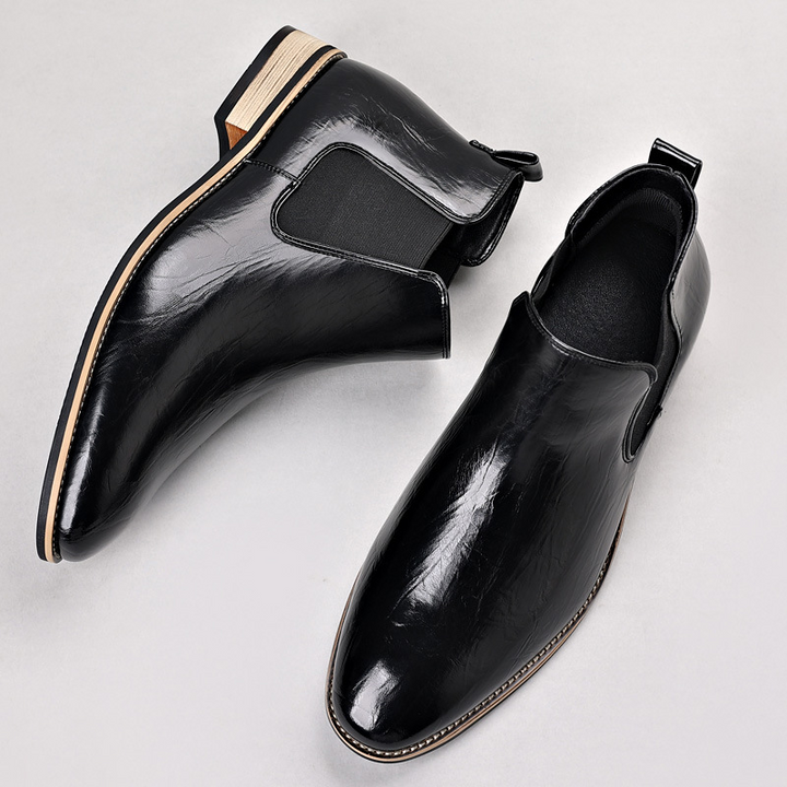 Comfortable men's slip-on Chelsea boots, a polished ankle boot for versatile wear & sleek look.