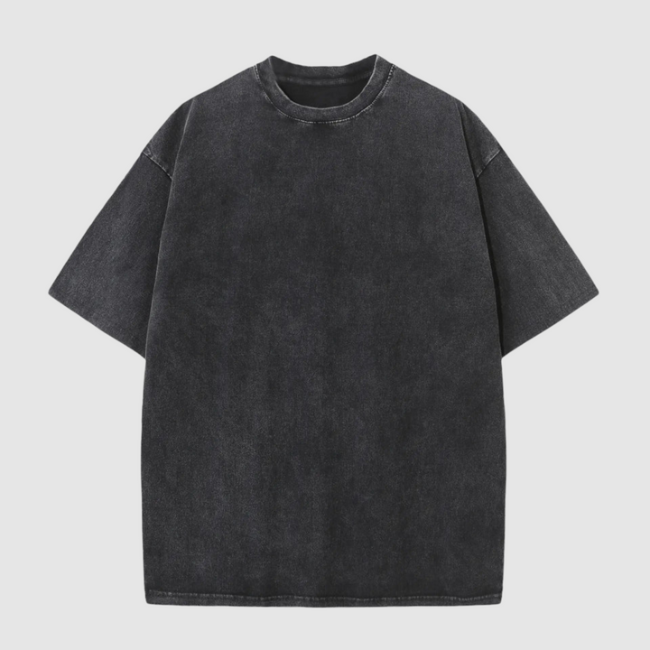 Close-up of soft fabric on a men's premium 3-pack t-shirt, perfect for everyday comfort & casual style.