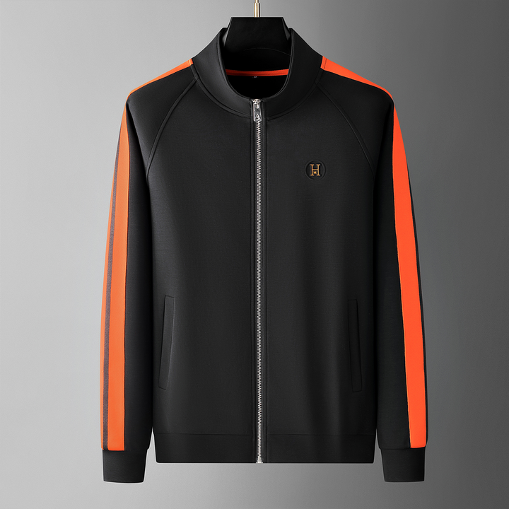 Tailored men's sportswear tracksuit, premium activewear for gym, running, and comfortable style.