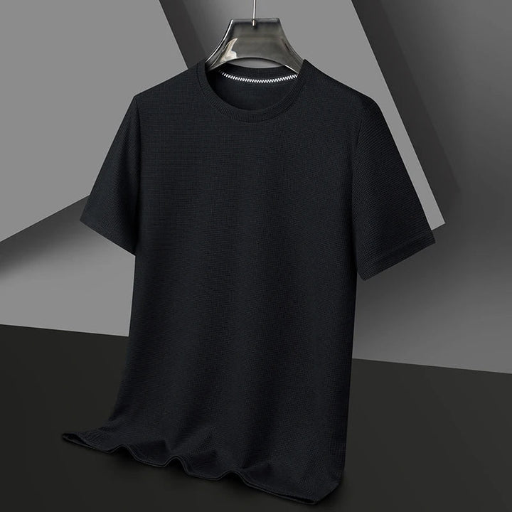 Men's premium textured t-shirt, perfect for everyday casual style & comfort.