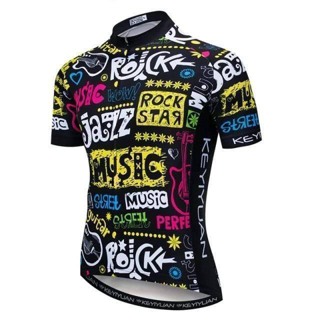 Men's lightweight cycling jersey, full zipper for easy wear, breathable