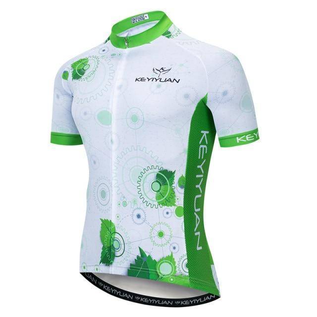 Breathable men's cycling top with full zipper, perfect for any bike ride