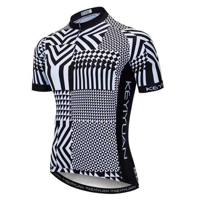 Men's sports wear jersey, quick dry and breathable, with full front zipper
