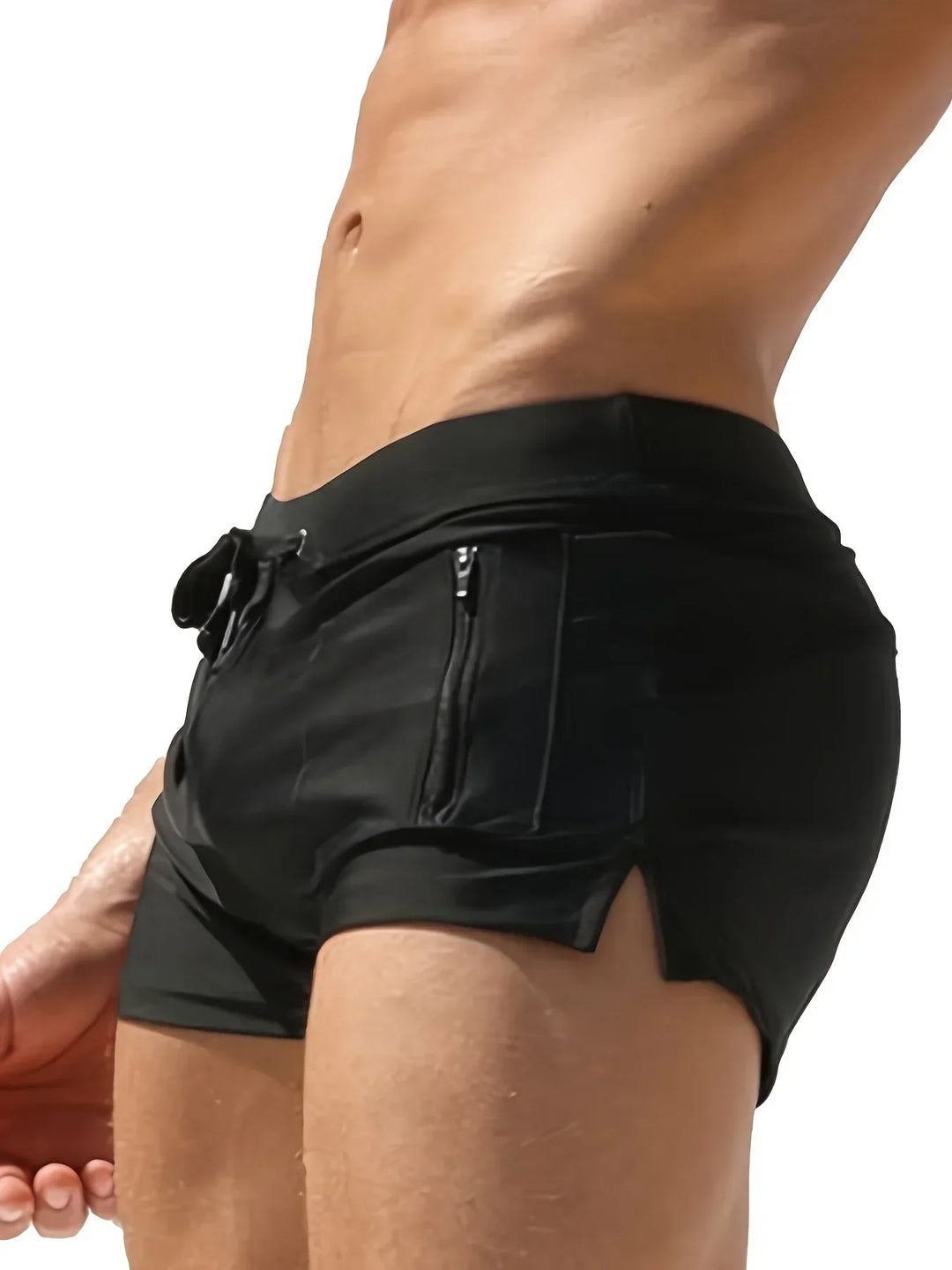 Men's quick-dry athletic swim shorts, comfortable and durable for all your summer swimming and beach activities.