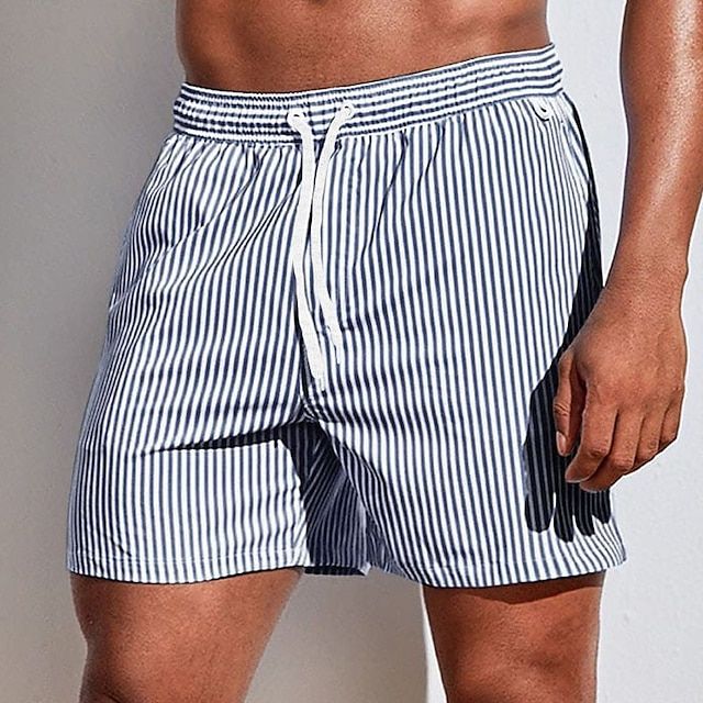 Men's quick-dry swim trunks, perfect for athletic activities or relaxing on a summer beach.