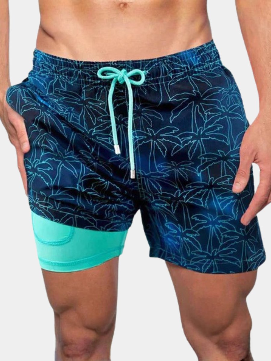 Men's quick-dry swimwear shorts for beach & pool. Perfect for summer active water sports & vacation.