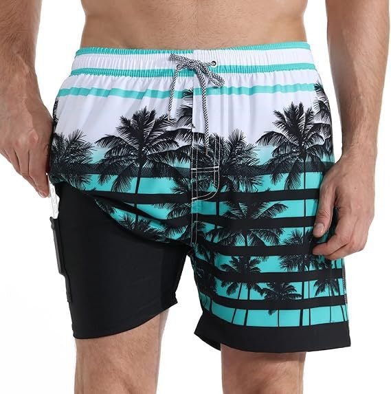 Essential quick-dry men's beach shorts, versatile for swimming, relaxing, and summer vacation.