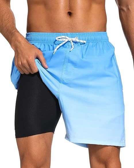 Comfortable men's quick-dry pool shorts, ideal for active water sports, beach and hot summer days.