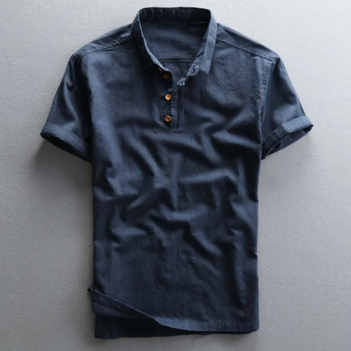 Short sleeve men's polo, stylish design for casual summer fashion & comfort.