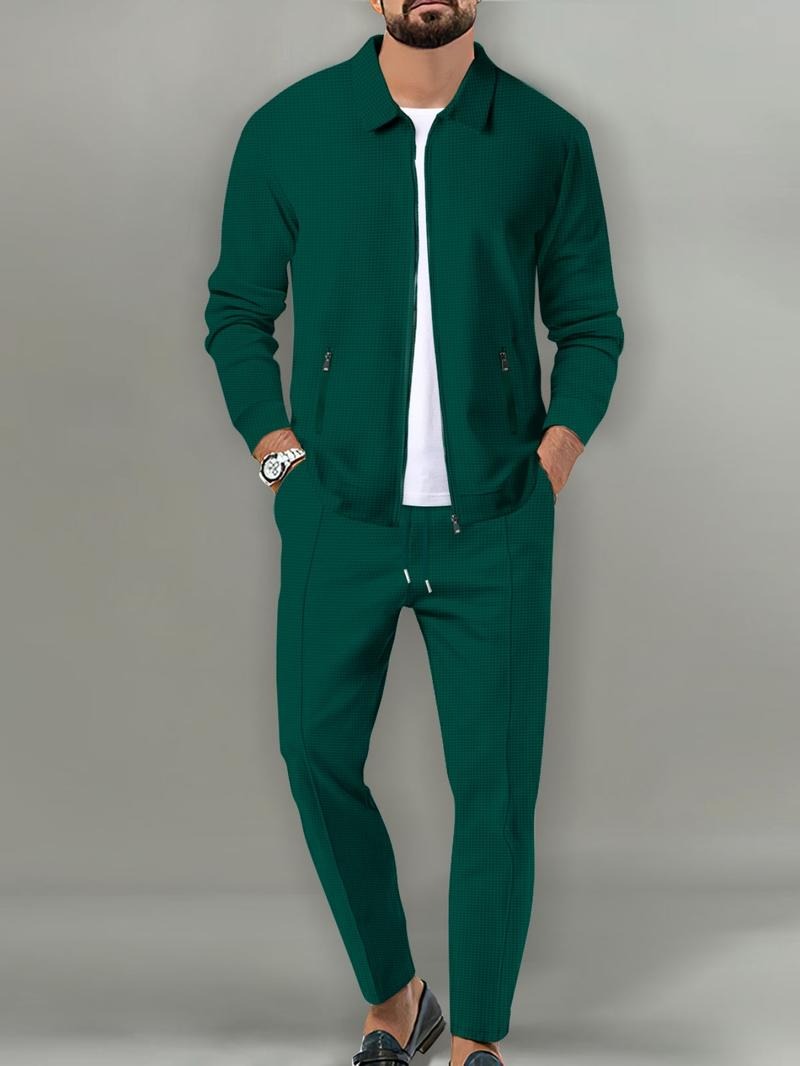 Men's Ravenna zip tracksuit set. Modern fit, comfortable loungewear & athleisure style.