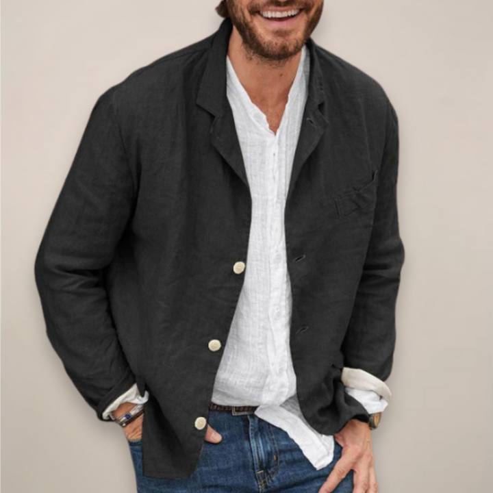 Stylish men's breathable jacket for a relaxed summer style, perfect for everyday wear.