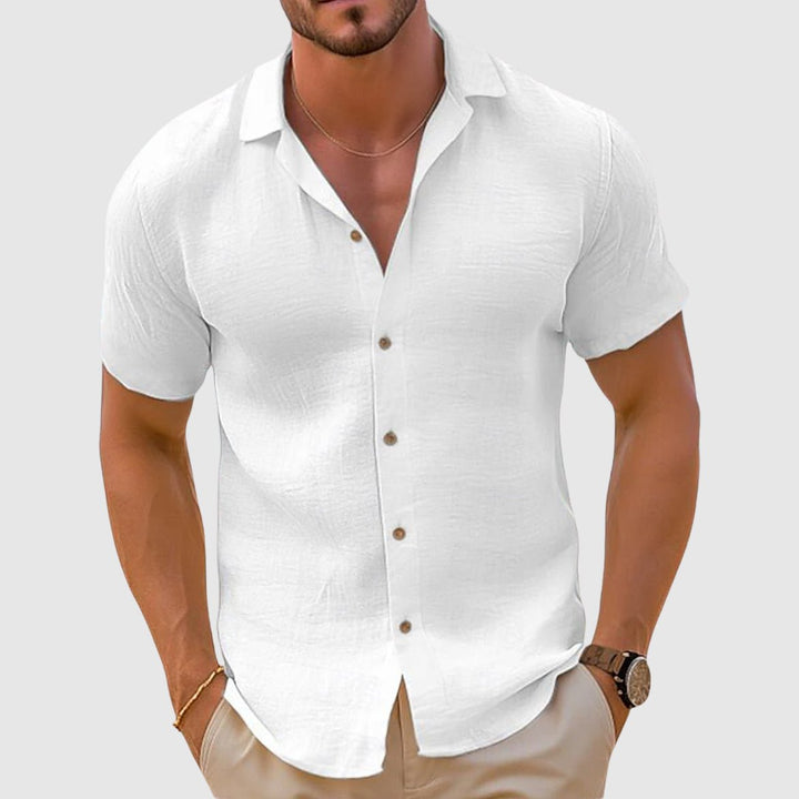 Everyday men's short sleeve casual top with a relaxed fit, perfect for summer.