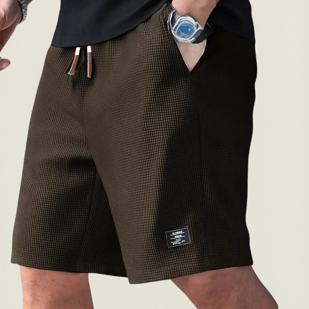 Men's relaxed fit shorts for summer leisure, lightweight & comfortable everyday wear.