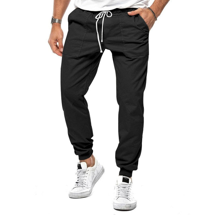 Men's relaxed fit linen blend joggers, new arrival in men's fashion for ultimate comfort & style.