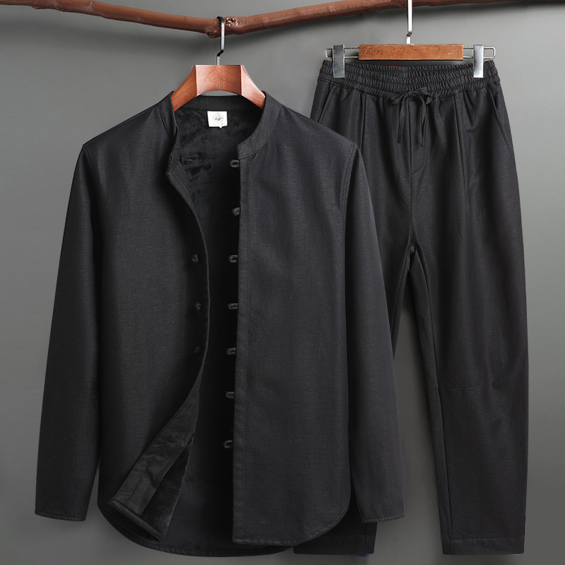 Men's comfortable Kyoto lounge set with a relaxed fit. Stylish homewear for leisure & relaxation.