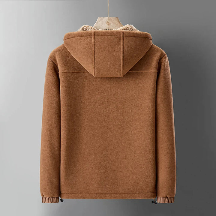 Stylish men's Ridge Lined Hoodie. Ultra-warm & comfortable winter jacket, essential casual outerwear for men.