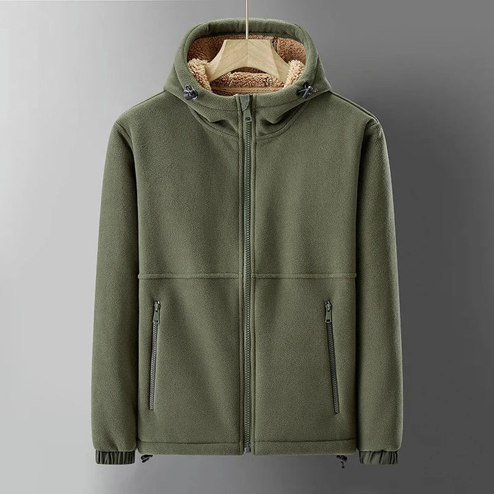 Men's Ridge Lined Hoodie: a stylish, warm, and cozy jacket. Ideal cold weather outerwear for casual comfort.