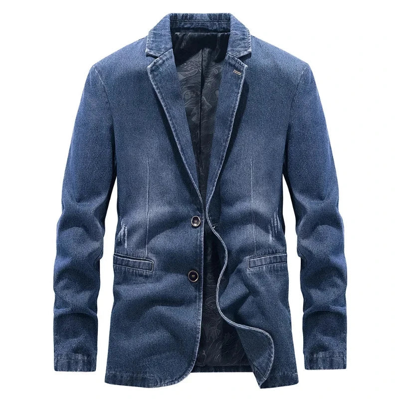 Men's Rugged Style Essential Jacket in durable fabric, ideal for casual layering & versatile outerwear.
