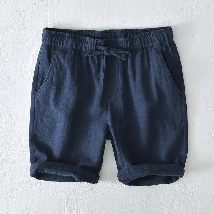 Versatile men's drawstring shorts, relaxed fit for summer, beach, or casual wear.