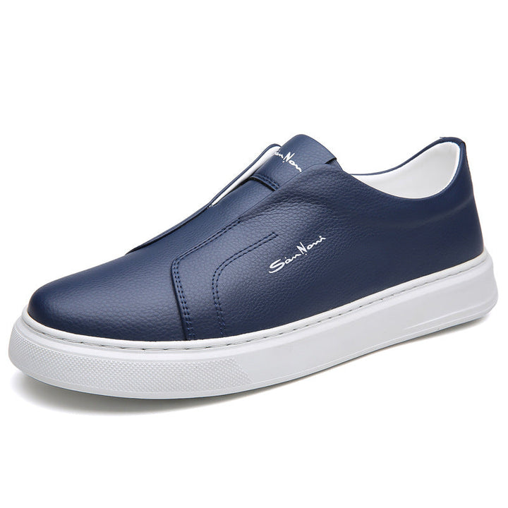Men's slip-on comfort sneakers worn on foot, showcasing their versatile and casual appeal.