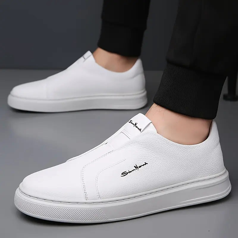 Men's walking slip-on sneakers, offering support and comfort for active and casual days.