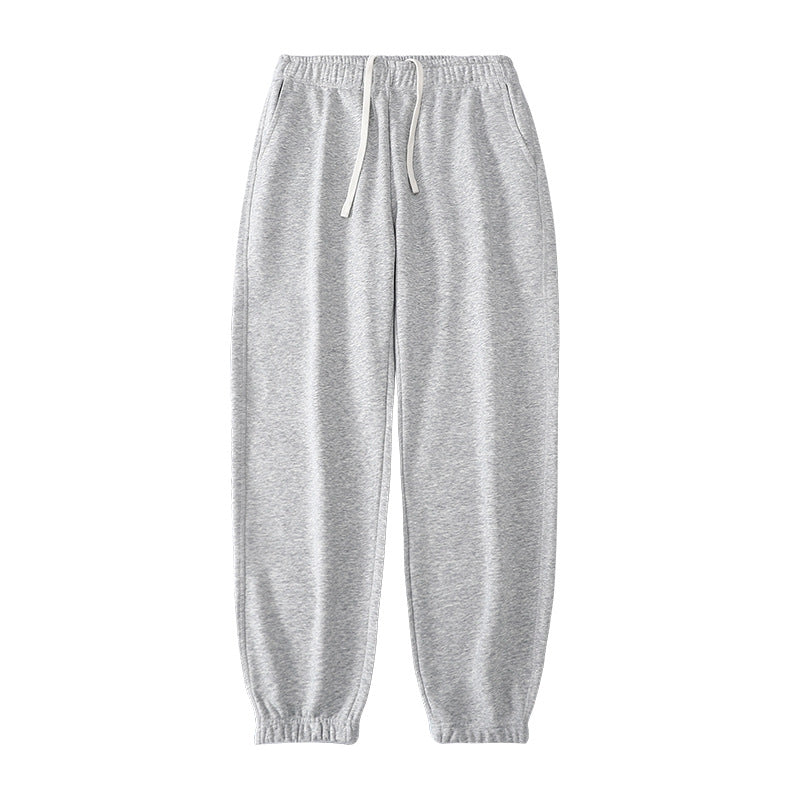 Stylish men's Siena tapered joggers in soft grey, perfect for athletic activities or loungewear.