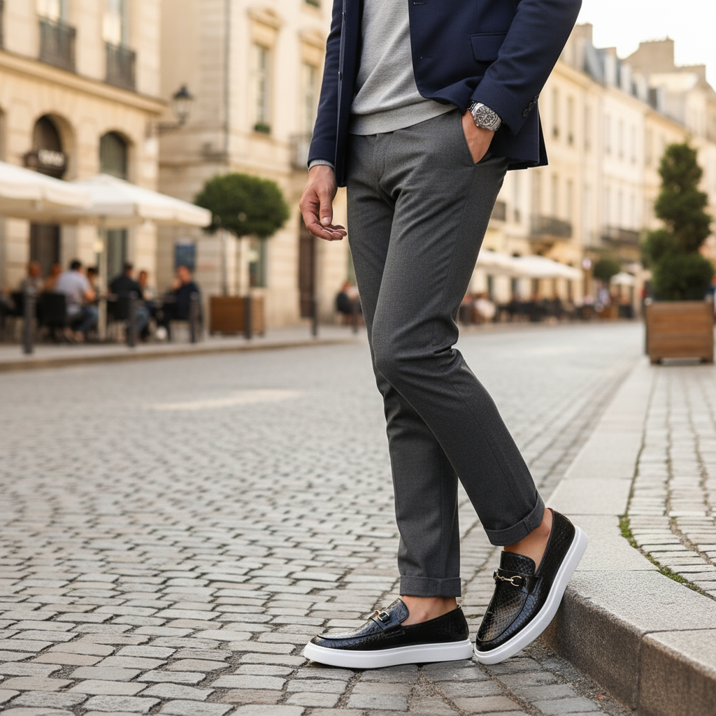 Siena style men's slip-on loafers, premium footwear for modern men's fashion.