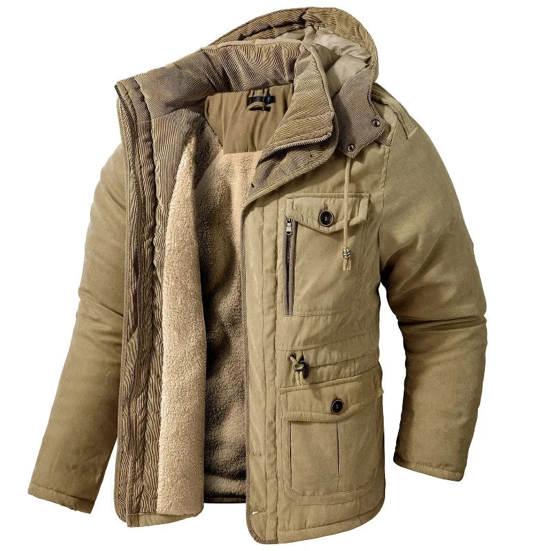 Men's Snowball Jacket: Waterproof, warm winter outerwear coat with hood for ultimate outdoor protection.