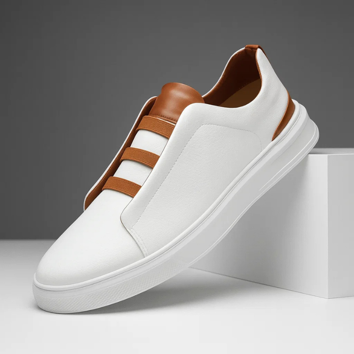Men's Strada slip-on sneaker, offering effortless style & comfort. Perfect laceless casual footwear for everyday wear.